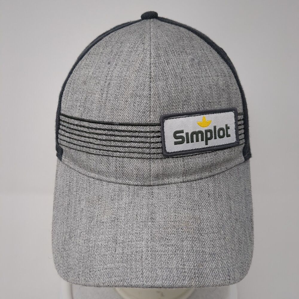 Simplot Patch Strapback Hat Gray One Size Adjusta… - image 2